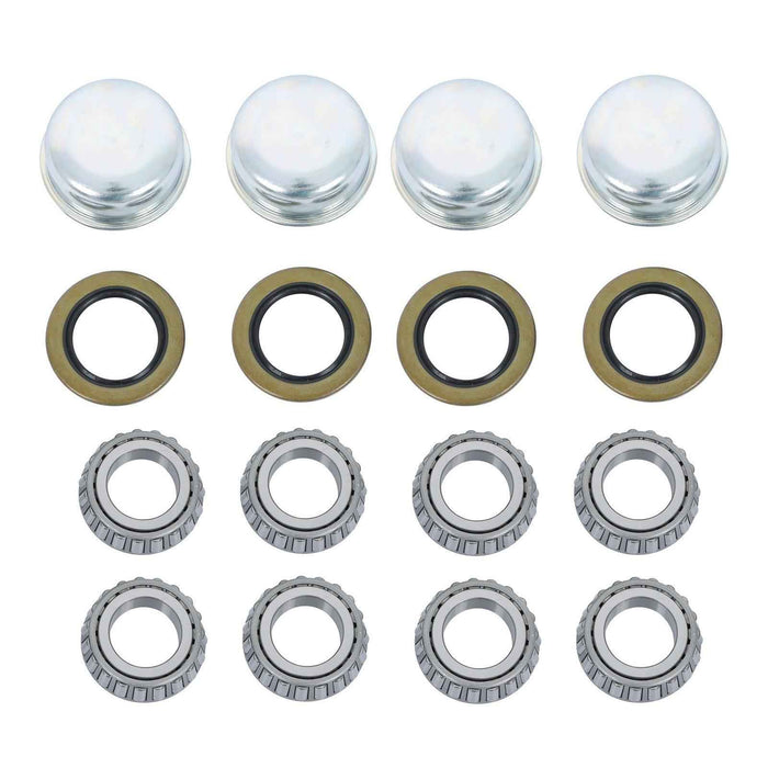 DURAFORCE (Pack of 4) Trailer Axle Kits with 4 on 4" Bolt Idler Hub + 1" Round BT8 Spindle