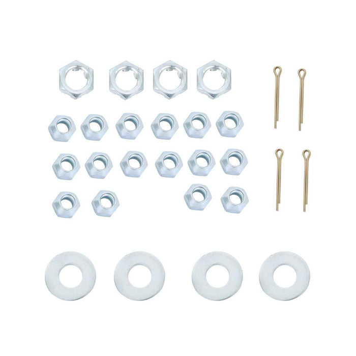 DURAFORCE (Pack of 4) Trailer Axle Kits with 4 on 4" Bolt Idler Hub + 1" Round BT8 Spindle