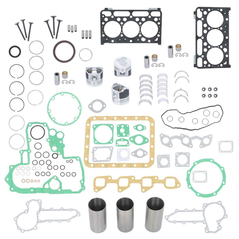 DURAFORCE Overhaul Rebuild Kit Fit for Kubota D1503 Engine Tractor L2900 L3000 Excavator