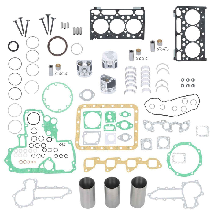 DURAFORCE Overhaul Rebuild Kit Fit for Kubota D1503 Engine Tractor L2900 L3000 Excavator