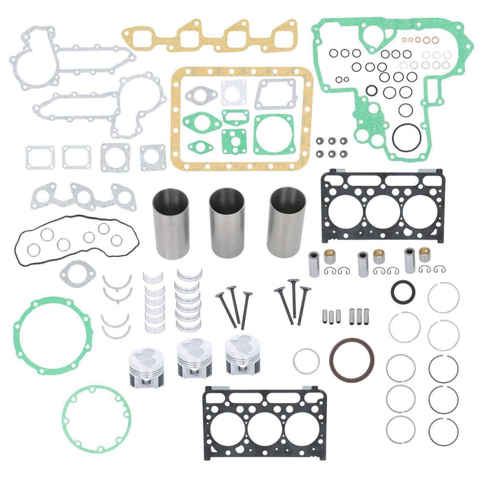 DURAFORCE Overhaul Rebuild Kit Fit for Kubota D1503 Engine Tractor L2900 L3000 Excavator