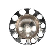 DURAFORCE 4 Pack 33mm Chrome Semi Truck Rear Wheel Axle Covers W/ Hub Caps Lug Nuts Set