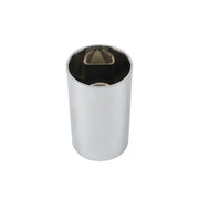 DURAFORCE 4 Pack 33mm Chrome Semi Truck Rear Wheel Axle Covers W/ Hub Caps Lug Nuts Set
