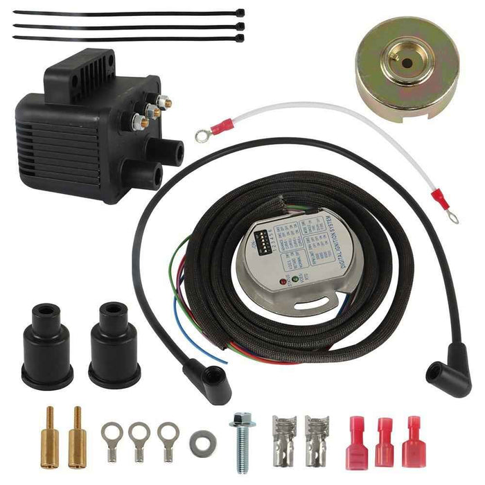 DURAFORCE For Evo Big Twin XL 1970-2003 Single Fire Programmable Ignition Coil Kit New