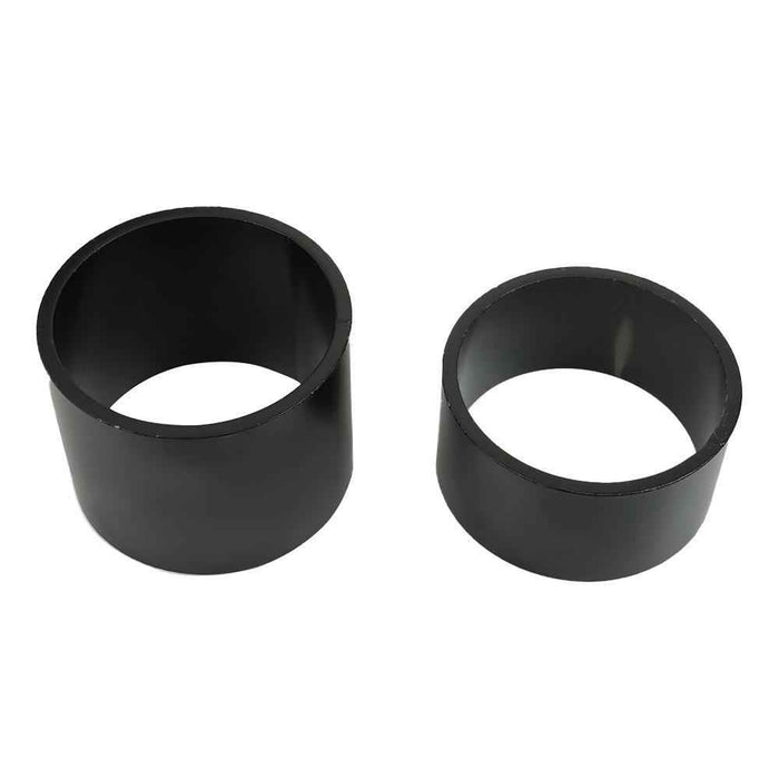 DURAFORCE 12"-17" Fifth Adjustable Forward Offset Wheel Adapter Hitch to Gooseneck Black