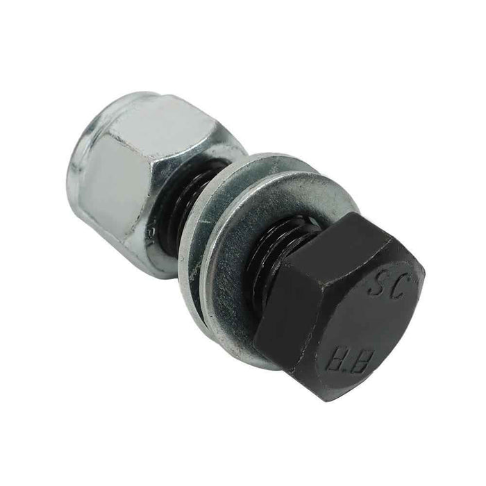 DURAFORCE 12"-17" Fifth Adjustable Forward Offset Wheel Adapter Hitch to Gooseneck Black