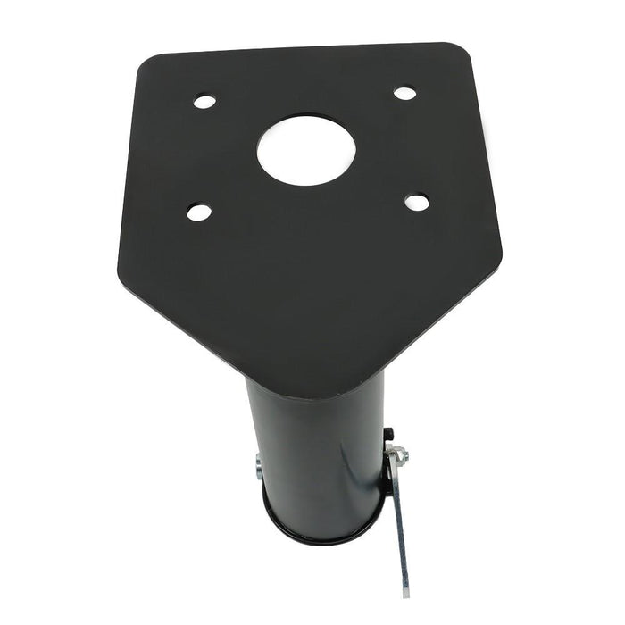 DURAFORCE 12"-17" Fifth Adjustable Forward Offset Wheel Adapter Hitch to Gooseneck Black