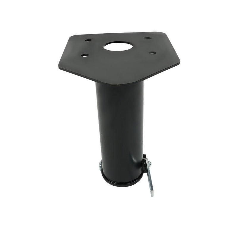 DURAFORCE 12"-17" Fifth Adjustable Forward Offset Wheel Adapter Hitch to Gooseneck Black