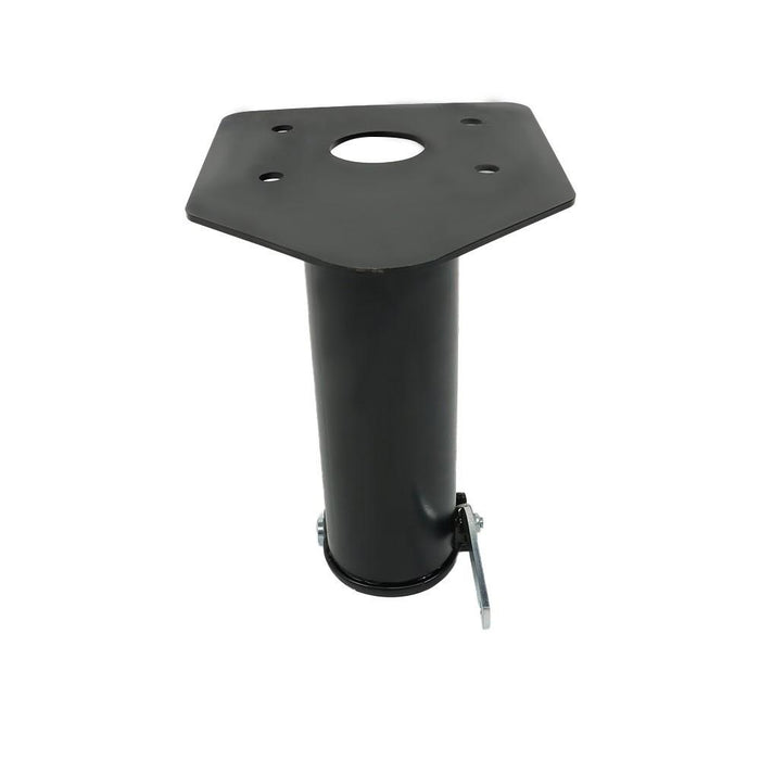 DURAFORCE 12"-17" Fifth Adjustable Forward Offset Wheel Adapter Hitch to Gooseneck Black