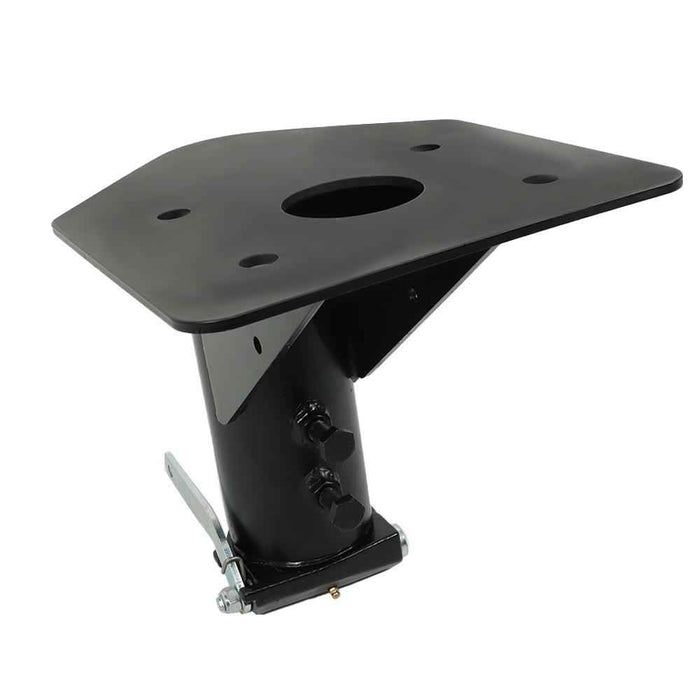 DURAFORCE 12"-17" Fifth Adjustable Forward Offset Wheel Adapter Hitch to Gooseneck Black