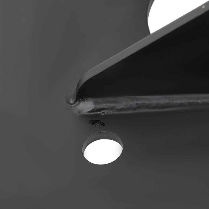 DURAFORCE 12"-17" Fifth Adjustable Forward Offset Wheel Adapter Hitch to Gooseneck Black