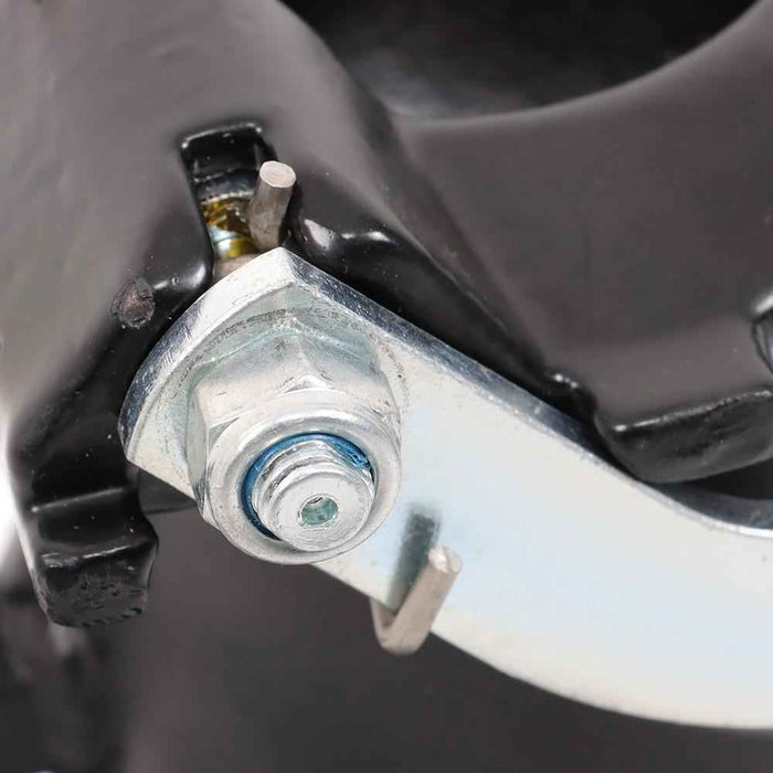 DURAFORCE 12"-17" Fifth Adjustable Forward Offset Wheel Adapter Hitch to Gooseneck Black