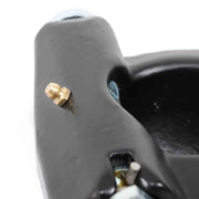 DURAFORCE 12"-17" Fifth Adjustable Forward Offset Wheel Adapter Hitch to Gooseneck Black
