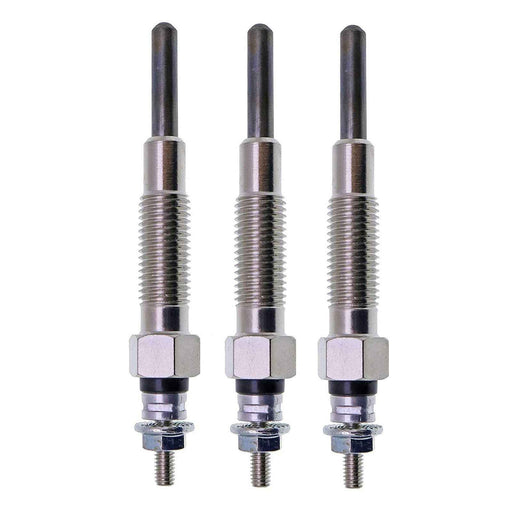 DURAFORCE 3 pcs Glow Plug for Mitsubishi S3L S3L2 Engine Forklift Compact Tractor
