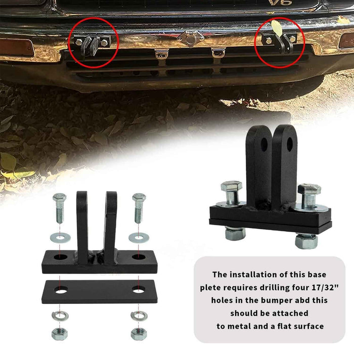 DURAFORCE For Blue Ox BX88230 Bolt-On Adapter Universal BX Tabs Tow Bar Base Plate Bracket