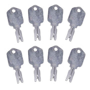 DURAFORCE 8Pcs Forklift Key for Pollak 31-166-001 Yale Hyster Komatsu Gradall Gehl Crown