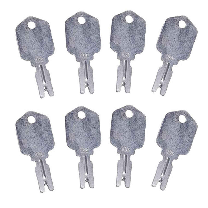 DURAFORCE 8Pcs Forklift Key for Pollak 31-166-001 Yale Hyster Komatsu Gradall Gehl Crown