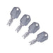 DURAFORCE 8Pcs Forklift Key for Pollak 31-166-001 Yale Hyster Komatsu Gradall Gehl Crown