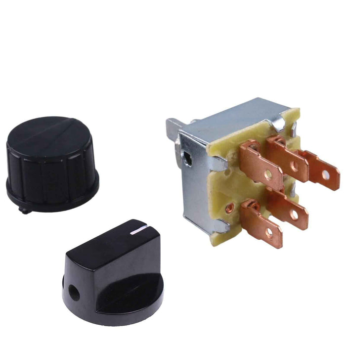 DURAFORCE Blower Switch & Control Knob Set Fits Bobcat S175 S185 S205 S220