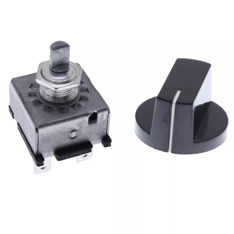DURAFORCE Blower Switch & Control Knob Set Fits Bobcat S175 S185 S205 S220