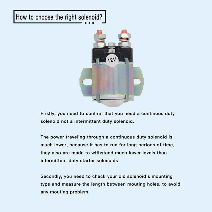 DURAFORCE For White Rodgers DC Power Solenoid 124-902 SPST-NO 12VDC 100A