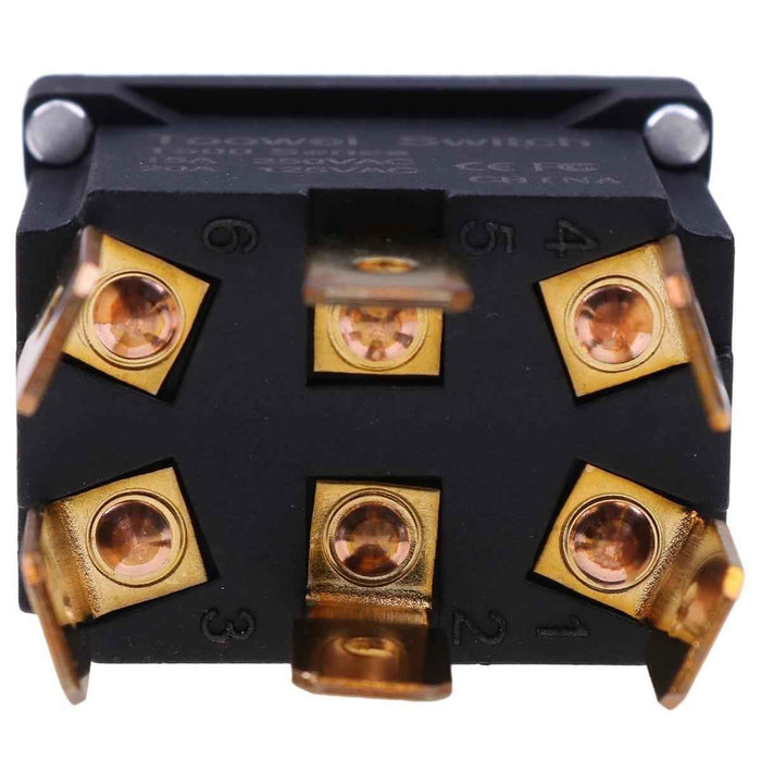 DURAFORCE Toggle Switch CTH 8956K895 6 Terminals 3 Positions ON-OFF-ON for Freightliner