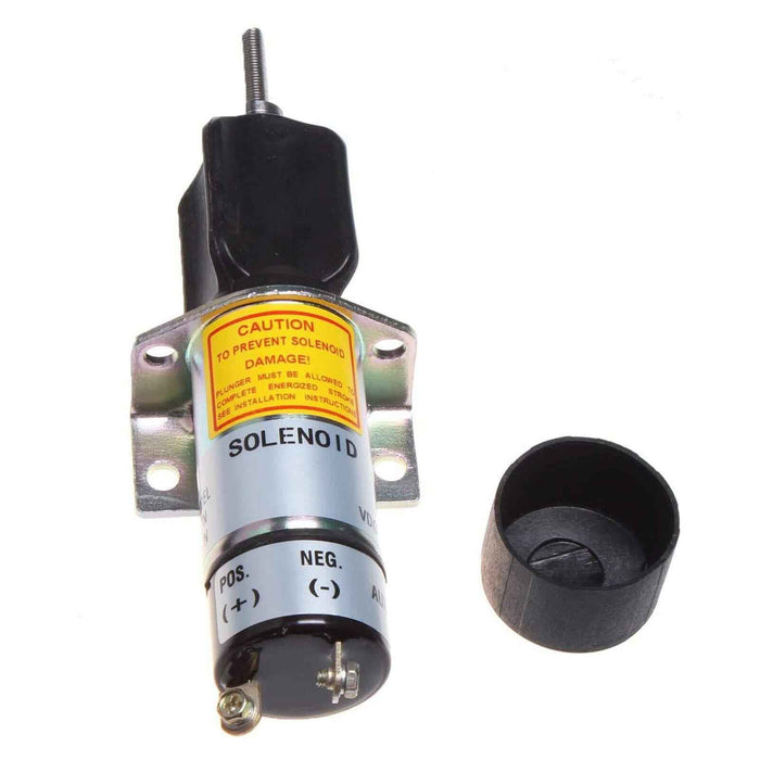 DURAFORCE Stop Solenoid 1504-12C2U1B1S1 12V For Kubota DF-750 Choke Solenoid 2 Terminals