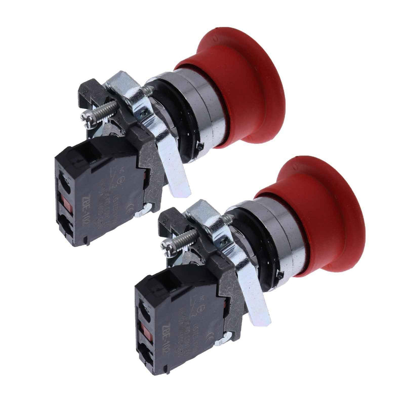 DURAFORCE 2X E-Stop Switch 4360475 XB4-BT42 for JLG 1532E2 1932E2 86HX 80HX 600A Boom Lift