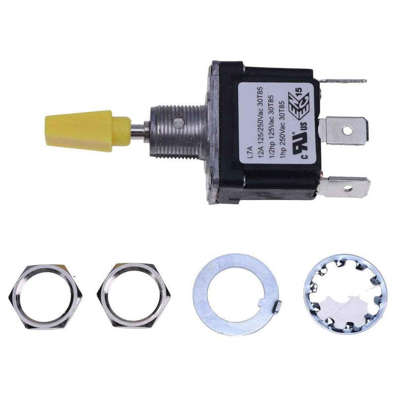 DURAFORCE 3-Pin Toggle Switch 2440901620 2901006080 for Haulotte (ON)-OFF-(ON) 12V