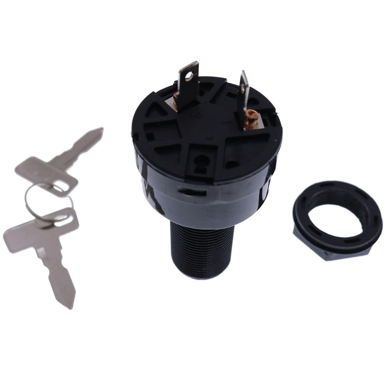 DURAFORCE 2Pin Ignition Key Switch for Club Car Electric 48Volt Golf Cart 1996-Up Uncommon