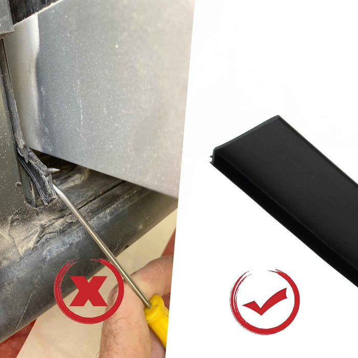 DURAFORCE R854056 RV Slide Out Wiper Seal 1-1/2" Weather Stripping Exterior L Shape RVs