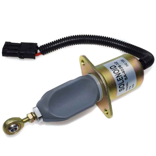 DURAFORCE New Fuel Shut Off Solenoid for Ford 5.9L 8.3L Cummins Diesel 2-1/2 bolt spacing