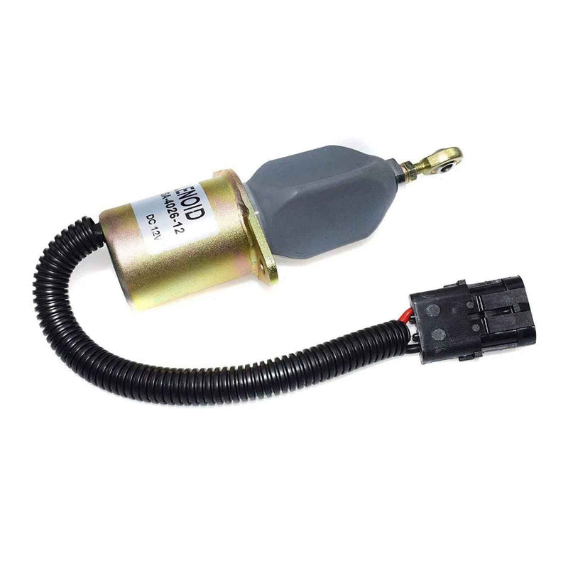 DURAFORCE New Fuel Shut Off Solenoid for Ford 5.9L 8.3L Cummins Diesel 2-1/2 bolt spacing