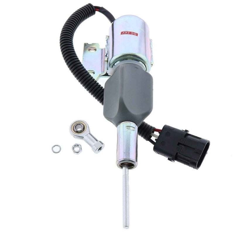 DURAFORCE Engine Shutoff Solenoid 3932530 SA-4756-24 for Cummins 5.9L 6BT Excavator