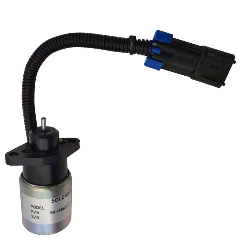 DURAFORCE Fuel Shutoff Solenoid 0175-12A5C9S SA-4863 12V Actuator for Kubota Engine