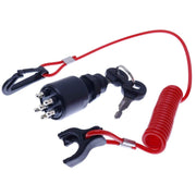 DURAFORCE Fits for Johnson Evinrude Key Switch w/Lanyard 5005801 Push to Choke BRP OMC