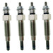 DURAFORCE 4X Glow Plug for Kubota Engine V1902 V1702 V1501 V1500 D1402 D1100 D1301 Z751-A