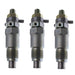 DURAFORCE 15271-53020 For Kubota Fuel Injectors V1902 V1702 D750 D850 D950 D1402 Set of 3