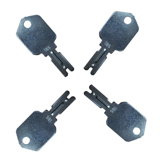 DURAFORCE (4) For Clark Yale Hyster Komatsu Gradall Gehl Crown 166 Hyster Forklift Keys
