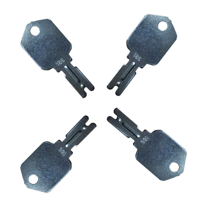 DURAFORCE (4) For Clark Yale Hyster Komatsu Gradall Gehl Crown 166 Hyster Forklift Keys