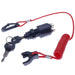 DURAFORCE Ignition Key Switch W/ Lanyard for OMC Johnson Evinrude 5005801 175974 1996 & up