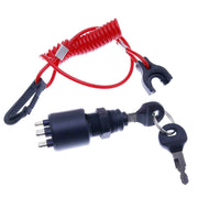 DURAFORCE Ignition Key Switch W/ Lanyard for OMC Johnson Evinrude 5005801 175974 1996 & up