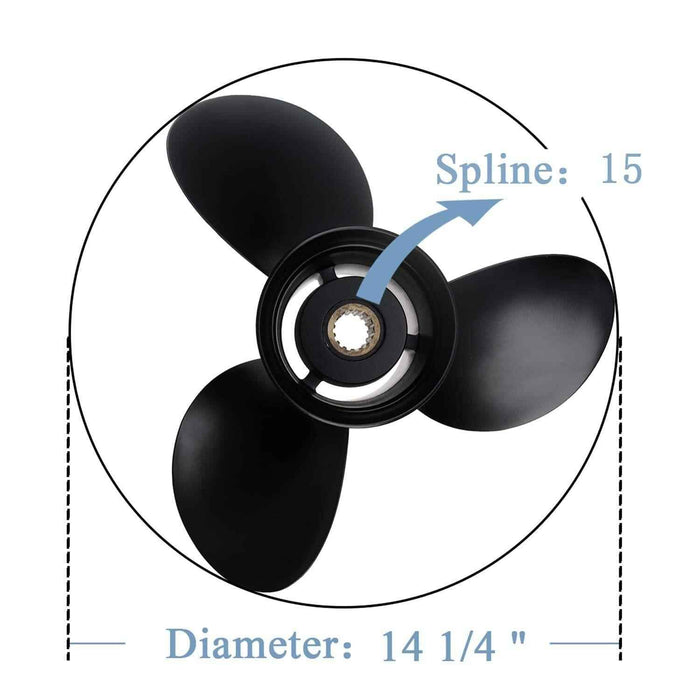 DURAFORCE Propeller 48-832832A45 RH 14 1/4 x21 3 Blade for Mercury Mariner 135-350HP