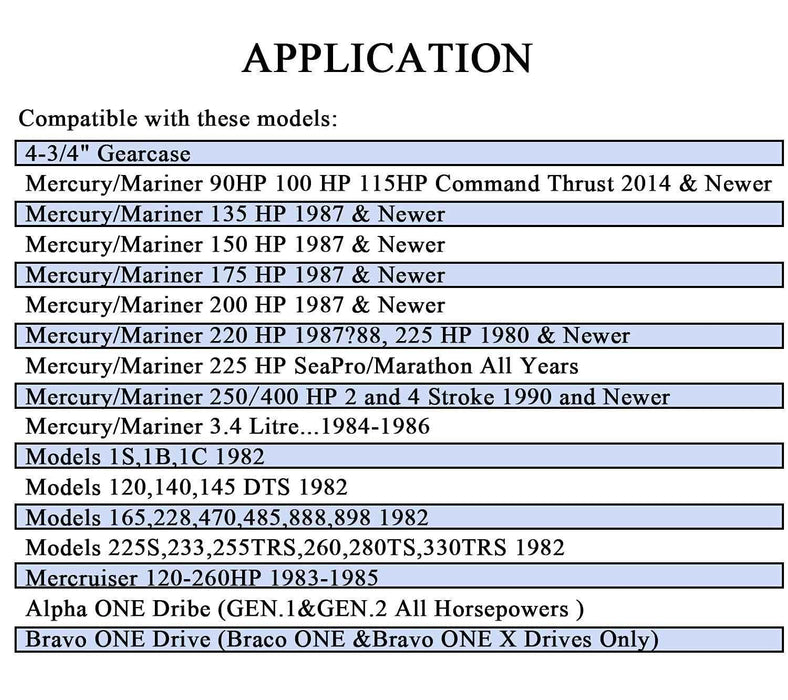 DURAFORCE Propeller 48-832832A45 RH 14 1/4 x21 3 Blade for Mercury Mariner 135-350HP