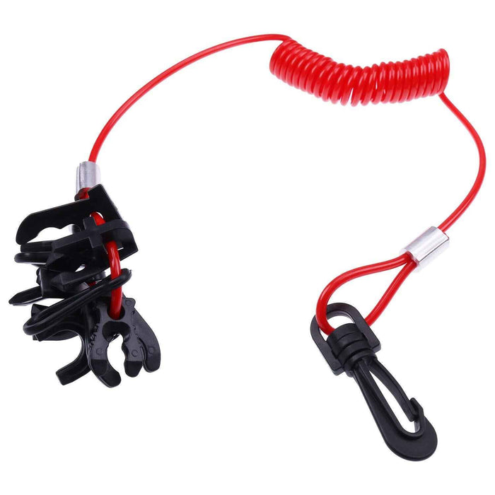 DURAFORCE 11 Key Safety Stop Switch Lanyard For Yamaha Honda Tohatsu Boat Motor Outboards