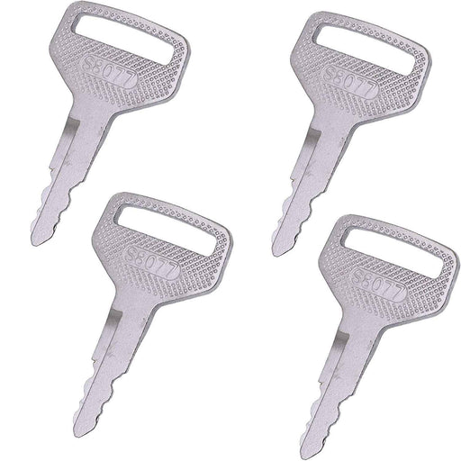 DURAFORCE 4PCS Keys S8077 36919-75190 for Kubota M Series M6040DTC M4900 M5040DTC M8200 +