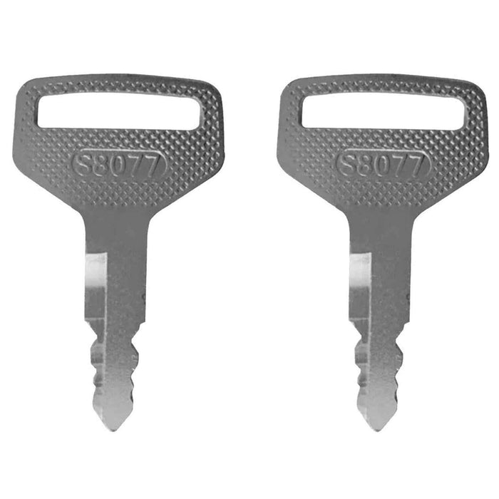 DURAFORCE 4PCS Keys S8077 36919-75190 for Kubota M Series M6040DTC M4900 M5040DTC M8200 +