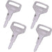DURAFORCE New 4pcs S8077 3691975190 Ignition Key For Kubota RTV1100CR RTV1100CR9 RTV1100CW