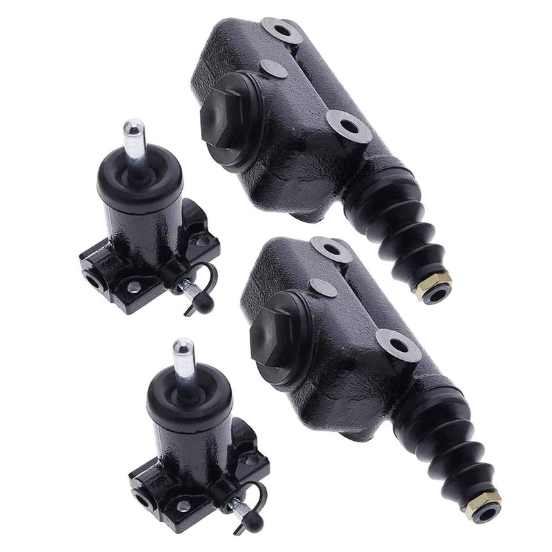 DURAFORCE 2pc Brake Master & Slave Cylinder Kit for Case Fork Lift Backhoe 450C 480C 580C