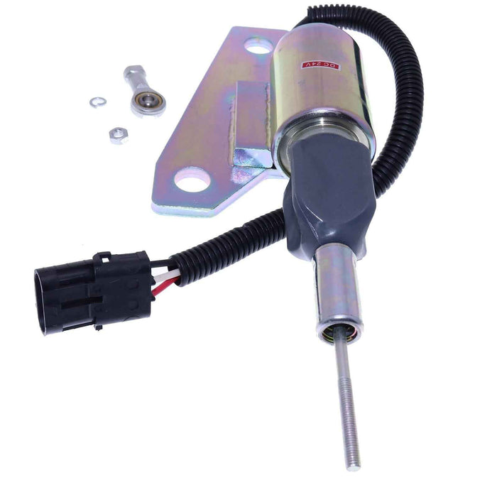 DURAFORCE New 3991625 5267132 New Fuel Shut Off Solenoid 24V For Cummins 6BT 5.9L Engine